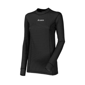 Women's Black Long Sleeve Pro-X Microsense™ Performance Base Layer